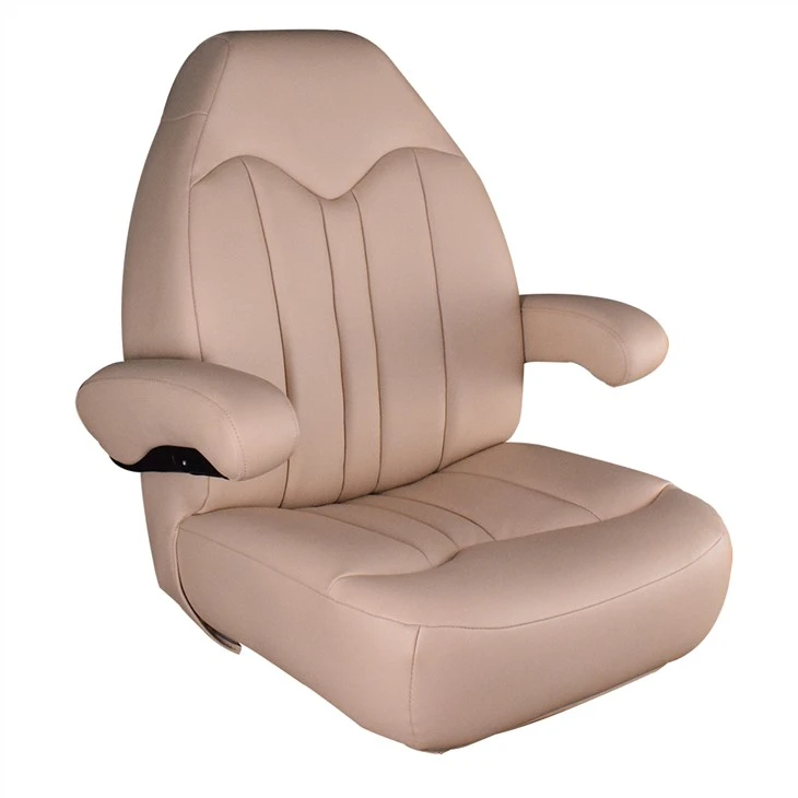 Marine Luxury Pilot Helm Captain Boat Seat avec accoudoir